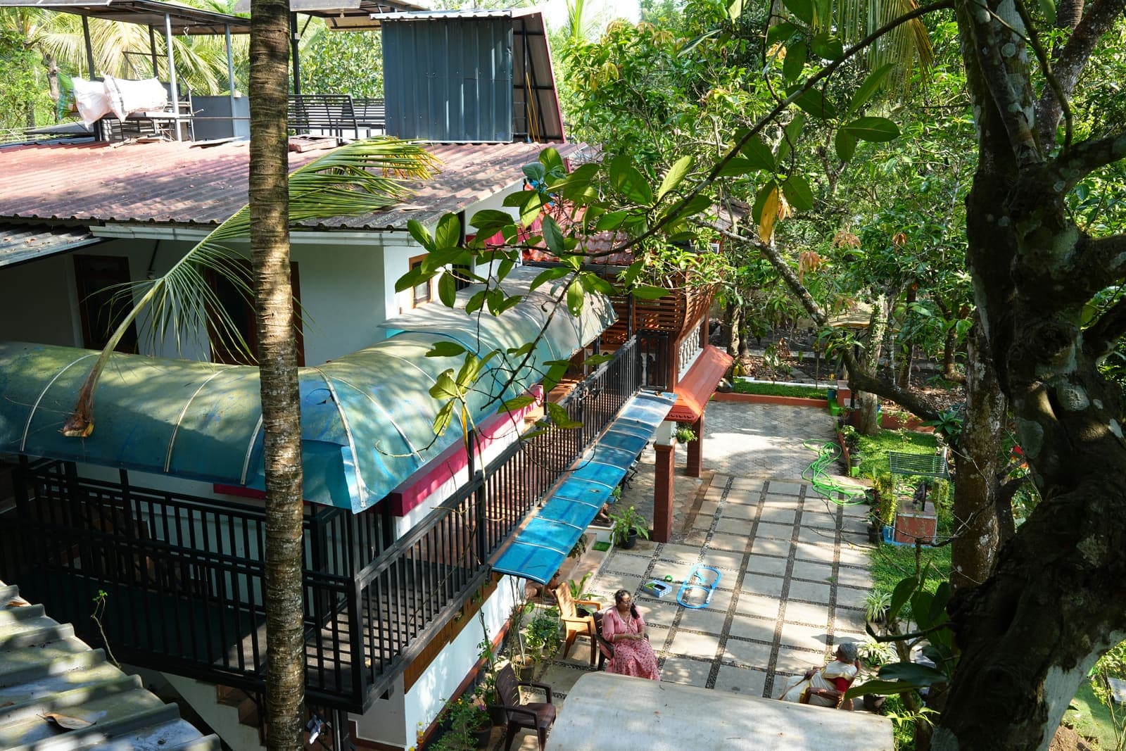 Aerial Garden Canopy — Kaivalyam Homestay, Padichira, Wayanad