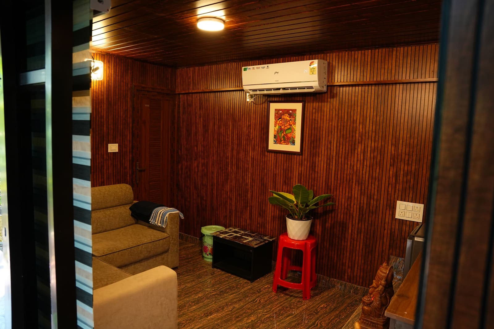Living Room Tv Unit — Kaivalyam Homestay, Padichira, Wayanad